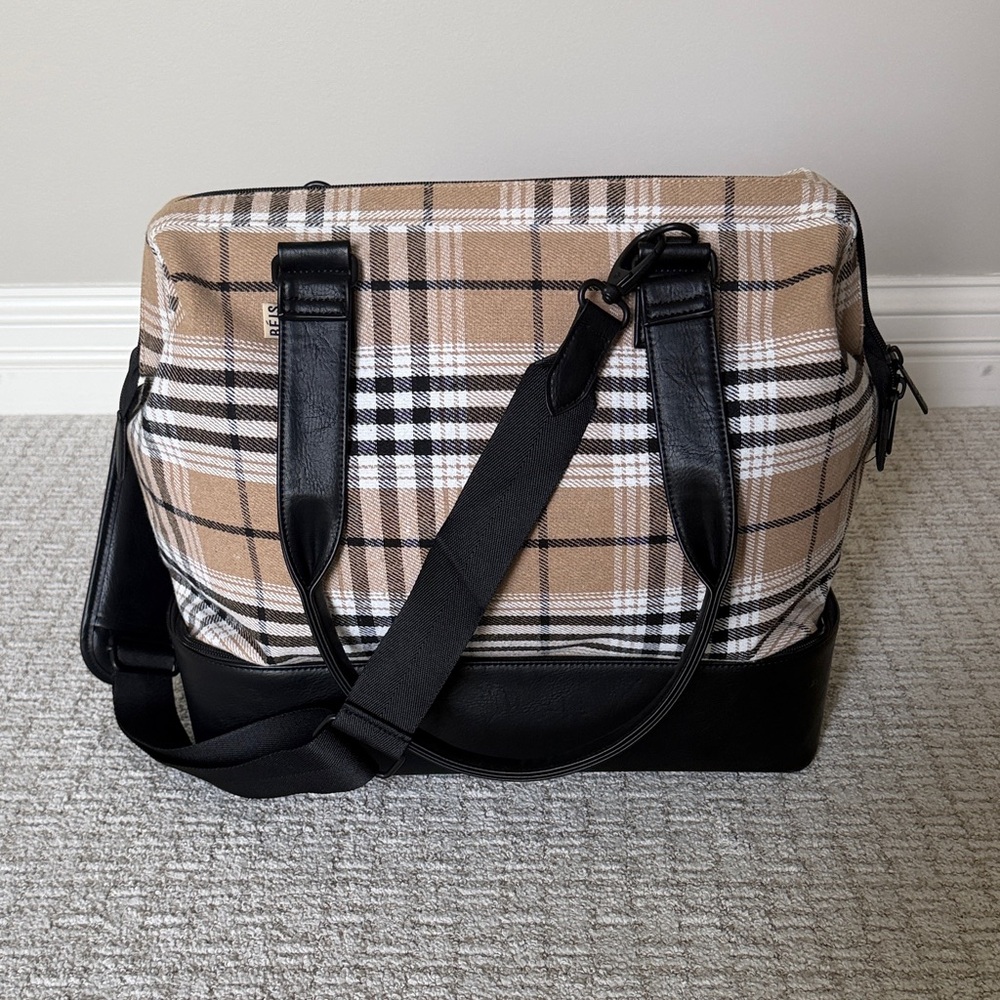 Beis Mini Weekender in Limited Edition Plaid
